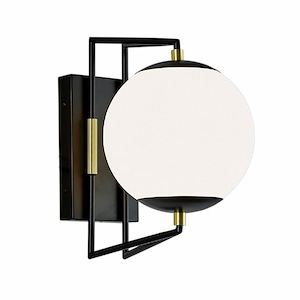 Cosmos - 12W LED Outdoor Wall Mount In Modern Style-12.375 Inches Tall and 8 Inches Wide