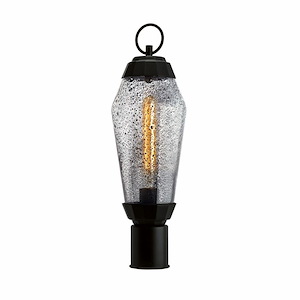 Lyrids - 1 Light Outdoor Post Lantern In Modern Style-20 Inches Tall and 6 Inches Wide - 1100700
