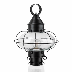 Cottage Onion - 1 Light Medium Outdoor Post Lantern In Traditional and Classic Style-14.625 Inches Tall and 10.625 Inches Wide - 1066332