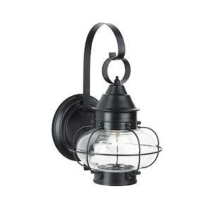 Cottage Onion - 1 Light Small Outdoor Wall Mount In Traditional and Classic Style-13.75 Inches Tall and 8.25 Inches Wide