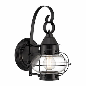 Cottage Onion - 1 Light Small Outdoor Wall Mount In Traditional and Classic Style-13.75 Inches Tall and 8.25 Inches Wide