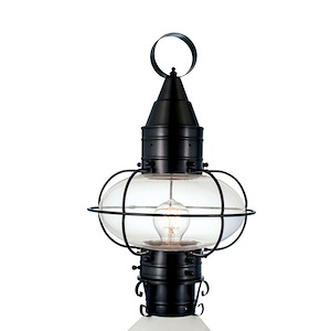 Classic Onion - 1 Light Medium Outdoor Post Lantern In Traditional and Classic Style-17.5 Inches Tall and 11.375 Inches Wide - 403199