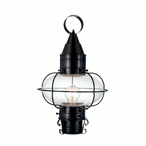 Classic Onion - 1 Light Medium Outdoor Post Lantern In Traditional and Classic Style-17.5 Inches Tall and 11.375 Inches Wide