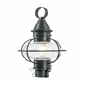 American Onion - 1 Light Outdoot Post Mount-22 Inches Tall and 14 Inches Wide