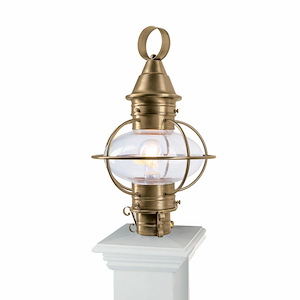 American Onion - 1 Light Outdoot Post Mount-19 Inches Tall and 11.5 Inches Wide - 1337028
