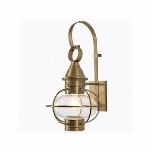 American Onion - 1 Light Medium Outdoor Wall Mount In Traditional and Classic Style-20.875 Inches Tall and 11.375 Inches Wide