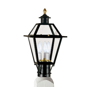 Lexington - 3 Light Medium Outdoor Post Lantern In Traditional and Classic Style-17 Inches Tall and 9 Inches Wide