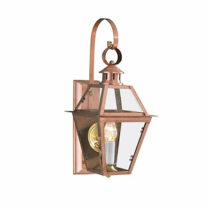 Olde Colony - 1 Light Outdoor Wall Mount In Traditional and Classic Style-22 Inches Tall and 9.5 Inches Wide