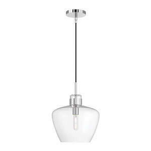 Aurora - 1 Light Pendant-11.7 Inches Tall and 12 Inches Wide