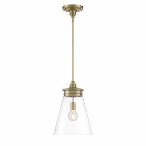 Emma - 1 Light Pendant-17.5 Inches Tall and 12 Inches Wide - 1337045