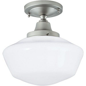 Schoolhouse - 1 Light Flush Mount In Contemporary and Classic Style-10.25 Inches Tall and 10 Inches Wide - 731556