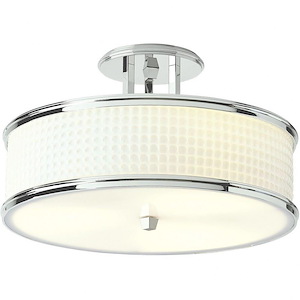 Prism - 3 Light Semi-Flush Mount In Transitional Style-10.25 Inches Tall and 16.75 Inches Wide - 1100708