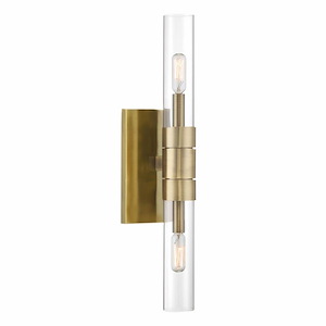 Rohe - 2 Light Wall Sconce-20 Inches Tall and 4.5 Inches Wide - 1337062