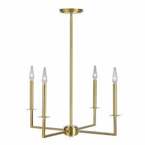 Ray - 4 Light Chandelier-24 Inches Tall and 25.13 Inches Wide