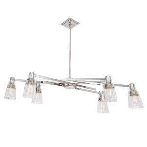 Carnival - 6 Light Chandelier In Modern Style-9 Inches Tall - 1066381