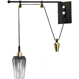 Vulcan - 1 Light Swing Arm Wall Sconce In Transitional Style-24.75 Inches Tall and 5 Inches Wide