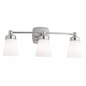 Soft Square - 3 Light Wall Sconce In Contemporary and Classic Style-8.5 Inches Tall and 22.25 Inches Wide - 1100712