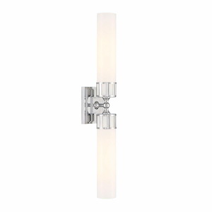 Astor - 2 Light Wall Sconce-4 Inches Tall and 24.5 Inches Wide