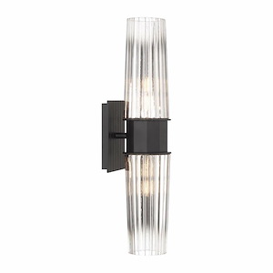 Icycle - 2 Light Double Wall Sconce In Contemporary Style-18.75 Inches Tall and 4.25 Inches Wide