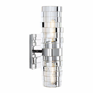 Murano - 2 Light Wall Sconce In Modern Style-13.5 Inches Tall and 5 Inches Wide