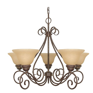 Castillo-Five Light Chandelier-28 Inches Wide by 21 Inches High