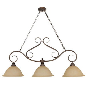 Castillo-Three Light Island Chandelier-11.75 Inches Wide by 21 Inches High - 182465