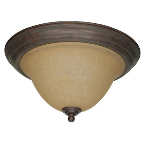Castillo-Two Light Flush Mount-15.25 Inches Wide by 8 Inches High