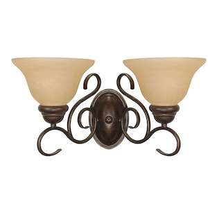 Castillo-Two Light Wall Sconce-17.25 Inches Wide by 9 Inches High