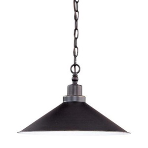 Bridgeview-One Light Pendant-16 Inches Wide by 15 Inches High