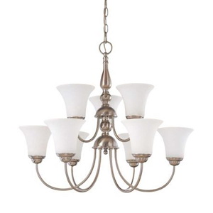 Dupont-Nine Light Chandelier-27 Inches Wide by 23.75 Inches High