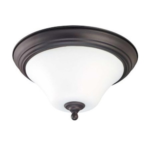 Dupont-Two Light Flush Mount-15 Inches Wide by 7.75 Inches High
