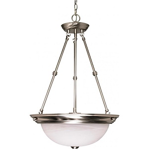 Three Light Pendant-15 Inches Wide by 23 Inches High