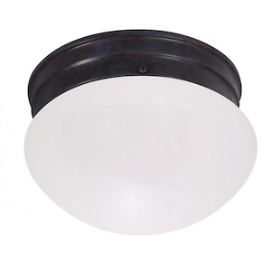 One Light Flush Mount-6 Inches Wide by 5 Inches High