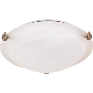 Two Light Flush Mount-16.125 Inches Wide by 5 Inches High