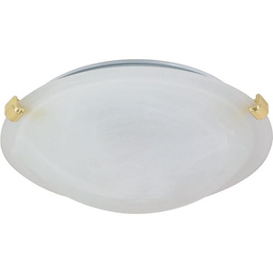 One Light Flush Mount-12.5 Inches Wide by 4 Inches High