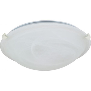 Two Light Flush Mount-16.125 Inches Wide by 5 Inches High