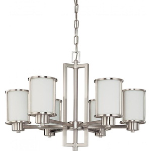 Odeon-Six Light Chandelier-28 Inches Wide by 19.875 Inches High - 183496