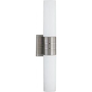 Link-Two Light Vertical Tube Wall Sconce-4.5 Inches Wide by 21 Inches High - 183631