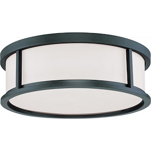 Odeon-Three Light Flush Mount-17 Inches Wide by 5.63 Inches High