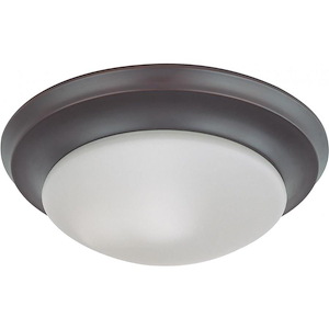 One Light Flush Mount-11.5 Inches Wide by 4.5 Inches High