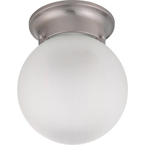 One Light Flush Mount-6 Inches Wide by 7.25 Inches High