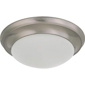 One Light Flush Mount-11.5 Inches Wide by 4.5 Inches High
