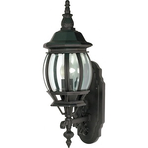 Central Park-1 Light Outdoor Wall Lantern-9.75 Inches Wide by 20 Inches High