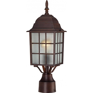 Adams-1 Light Outdoor Post Lantern-6.13 Inches Wide by 18.25 Inches High
