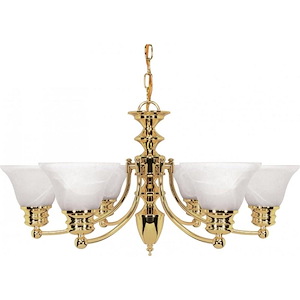 Empire-Six Light Chandelier-26 Inches Wide by 14 Inches High - 183770