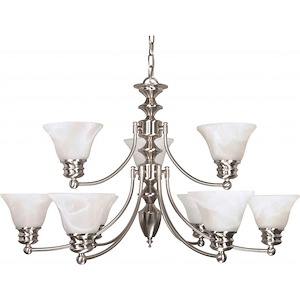 Empire-Nine Light Chandelier-32 Inches Wide by 18 Inches High - 183767