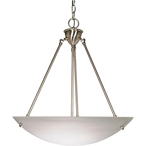 Three Light Pendant-22.5 Inches Wide by 17.5 Inches High