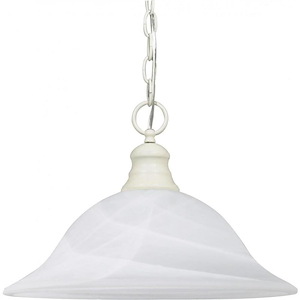One Light Pendant-16 Inches Wide by 11.5 Inches High