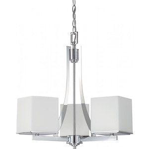 Bento-Three Light Chandelier-20.25 Inches Wide by 21 Inches High