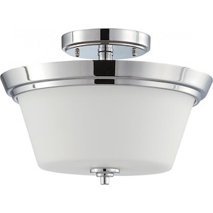 Bento-Two Light Semi-Flush Mount-13 Inches Wide by 8.875 Inches High - 278449